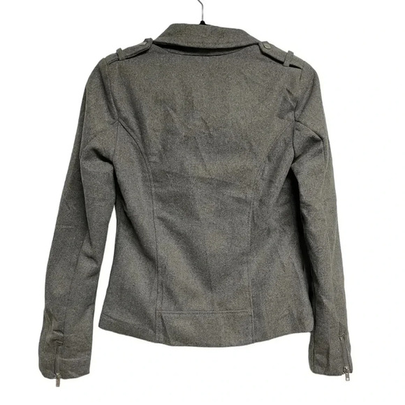 Delia's Grey Zip Up Coat - Picture 3 of 7